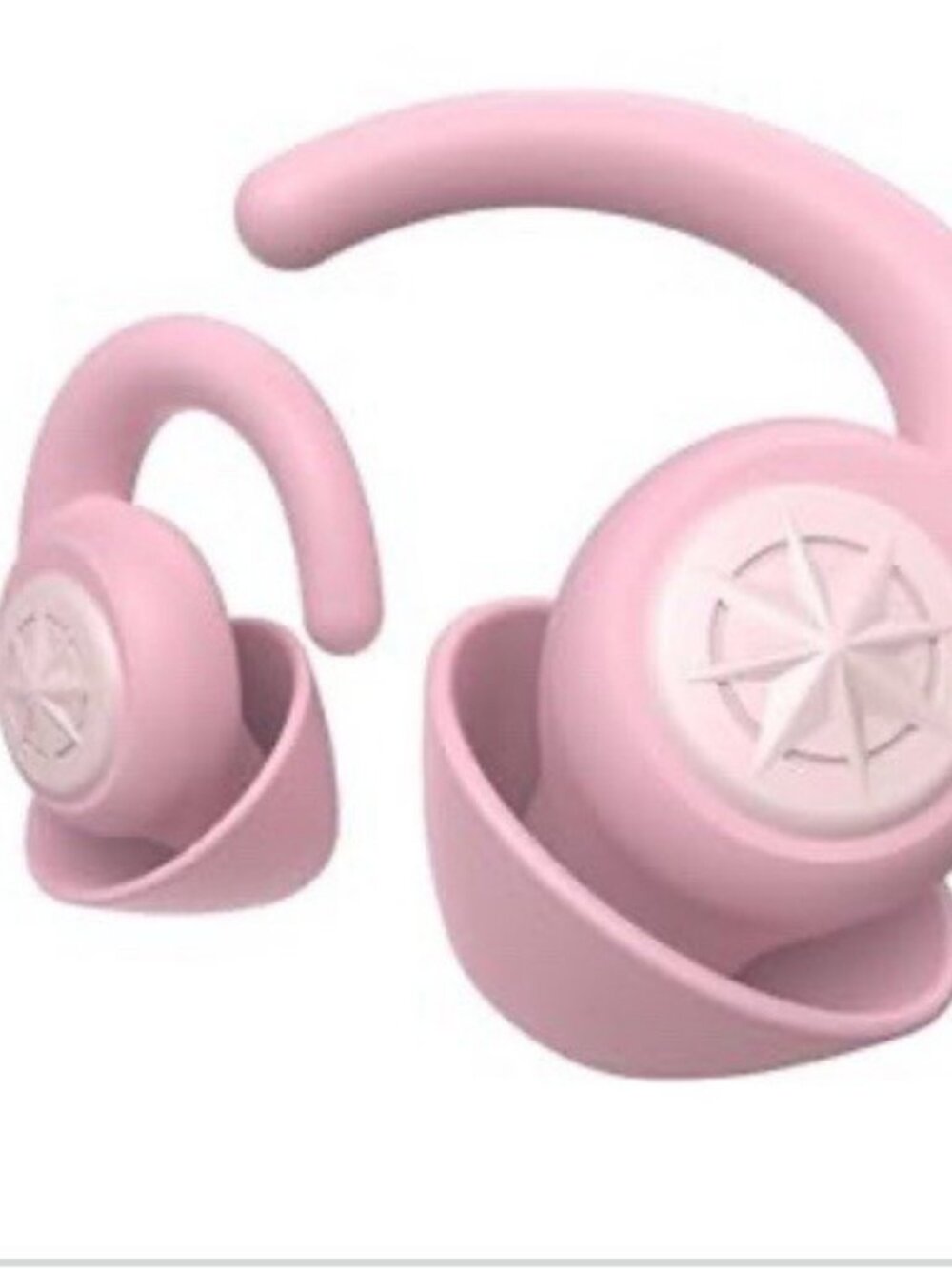 Pink Ear Plugs Washable 33dB Soft Silicone Reusable Sleep Snoring Work Noise